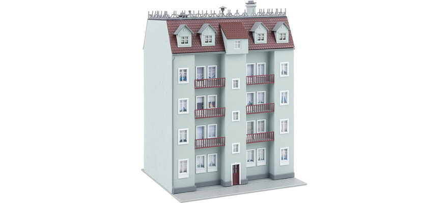 HOゲージ 鉄道模型 Faller ファラー プリッツウォークの住宅 Residential building Pritzwalk