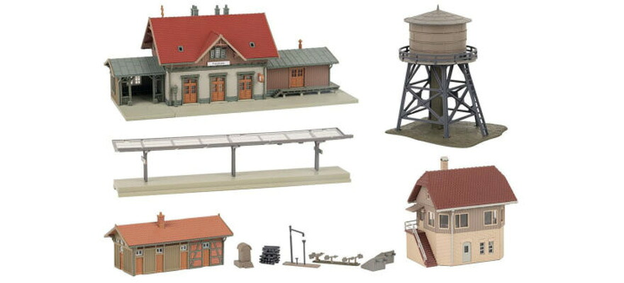 Nゲージ 鉄道模型 Faller ファラー フェルトゼー駅 プロモーションセット Feldsee Train Station Promotional Set|ラストホビー