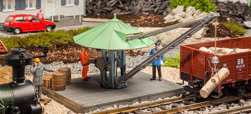 Gゲージ 鉄道模型 Faller ファラー functional rotating load crane kit｜ラストホビー