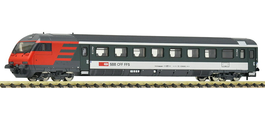 Nゲージ 客車 フライシュマン Fleischmann SBB EW IV shuttle trains 2nd class control car Era V DC Function Decoder|ラストホビー