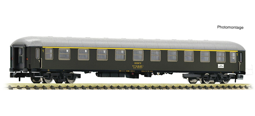 Nゲージ 鉄道模型 客車 Fleischmann フライシュマン RENFE UIC X 1等急行客車 Era IV V 1st class express train carriage UIC X RENFE Era IV V DC｜ラストホビー