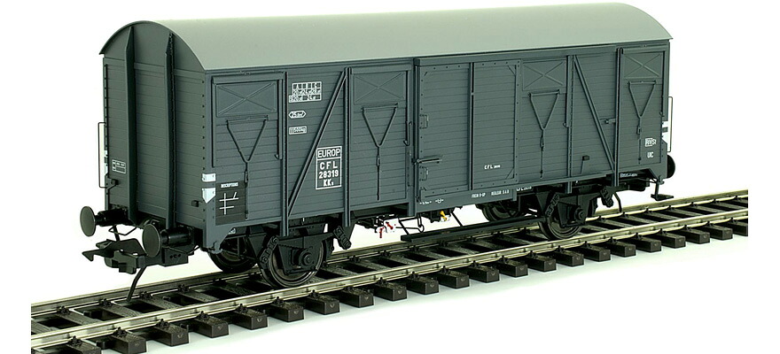 ゼロゲージ 鉄道模型 Lenz レンツ CFL K4 Era III Freight car K4 with a steel roof DC