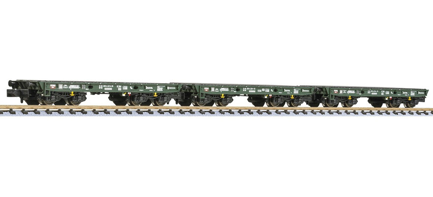Nゲージ 鉄道模型 リリパット Liliput ドイツ連邦軍 Rlmmp 貨車 3両セット Epoch V DC 3 pcs. Set of heavy-duty cars Rlmmp of the Bundeswehr epoch V｜ラストホビー