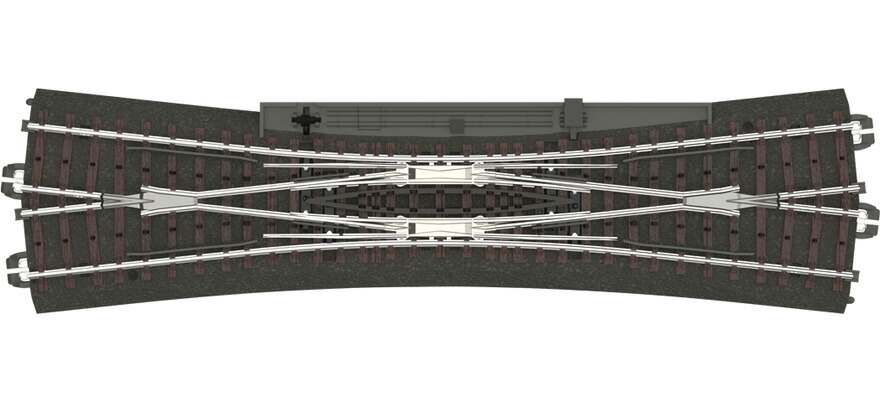 HOゲージ 鉄道模型 Maerklin メルクリン Slim C track DKW 12deg 236.1 mm Power system AC