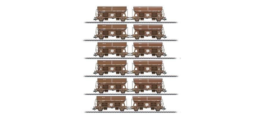 HOゲージ 鉄道模型 貨車 Maerklin メルクリン DSB Hinged roof car set Epoch VI AC