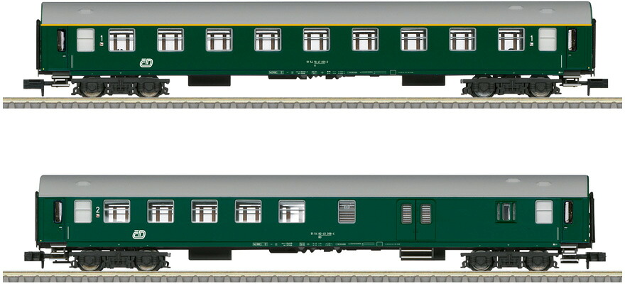 Nゲージ 鉄道模型 客車 Minitrix ミニトリックス CD Type Y B Express train car set Era V DC|ラストホビー