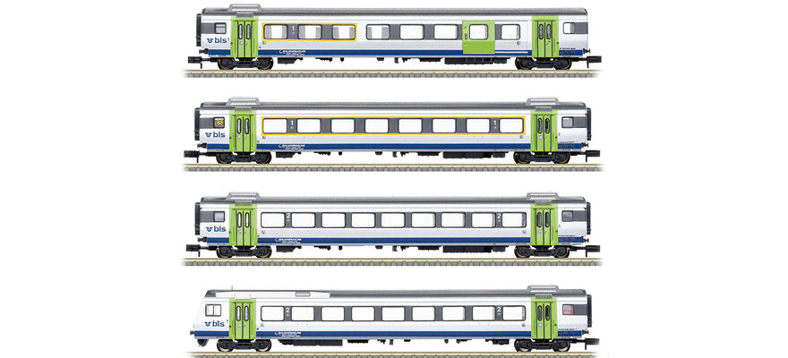 Nゲージ 車両 Minitrix ミニトリックス BLS GoldenPassLine carriage set Era VI DC 52,020円