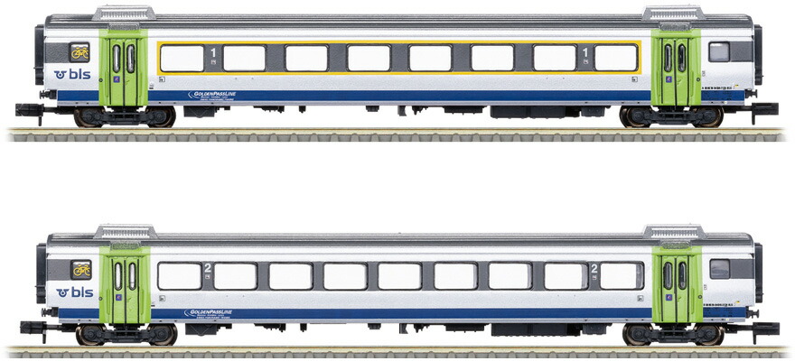 Nゲージ 鉄道模型 客車 ミニトリックス Minitrix BLS GoldenPassLine 客車セット Era VI carriage set DC