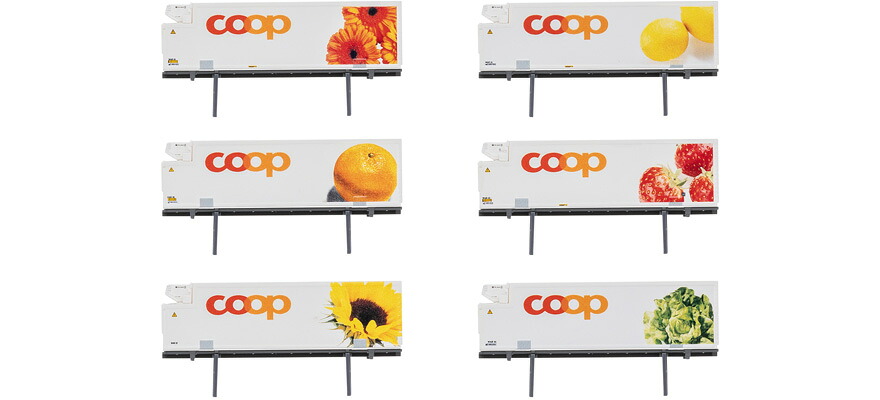Nゲージ 鉄道模型 貨物 ミニトリックス Minitrix 冷蔵コンテナ 6個 refrigerated containers 6 pieces|ラストホビー