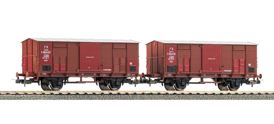 HOゲージ 鉄道模型 貨車 Piko ピコ FS Set of two covered freight cars Era III DC｜ラストホビー