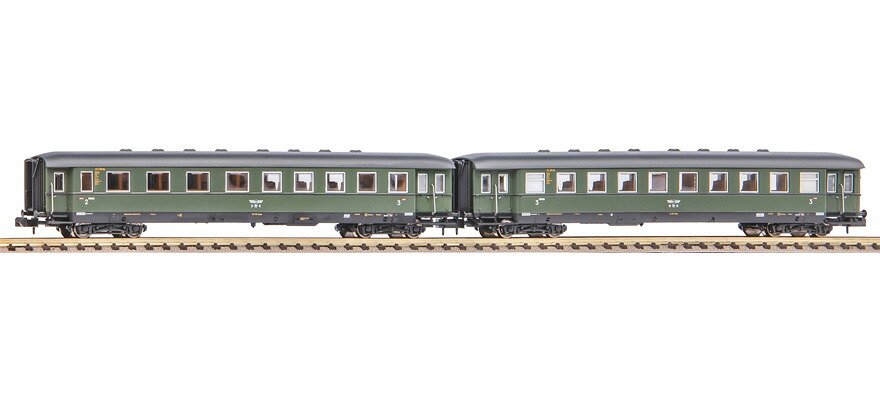 Nゲージ 鉄道模型 客車 Piko ピコ Set of 2 apron train wagons 2nd 3rd Class DRB epoch II DC|ラストホビー