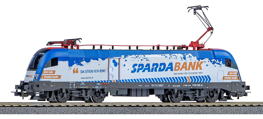 HOゲージ 鉄道模型 Piko ピコ OEBB Rh 1116 Taurus Sparda Bank Era VI Electric locomotive Taurus Rh 1116 OEBB epoch VI AC Maerklin