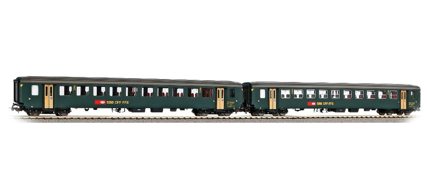 HOゲージ 鉄道模型 客車 Piko ピコ 2 pcs Passenger car set EW I SBB Epoch IV AC