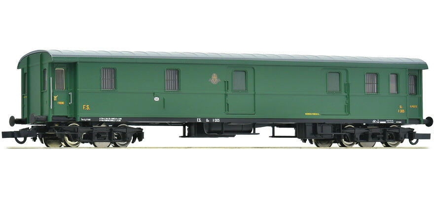 HOゲージ 車両 Roco ロコ FS 郵便車 Uz Era II III Post car type Uz DC