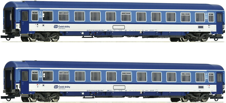 HOゲージ 客車 Roco ロコ CD Eurofima Bmz形 2両セット Era VI Eurofima wagon type Bmz DC｜ラストホビー