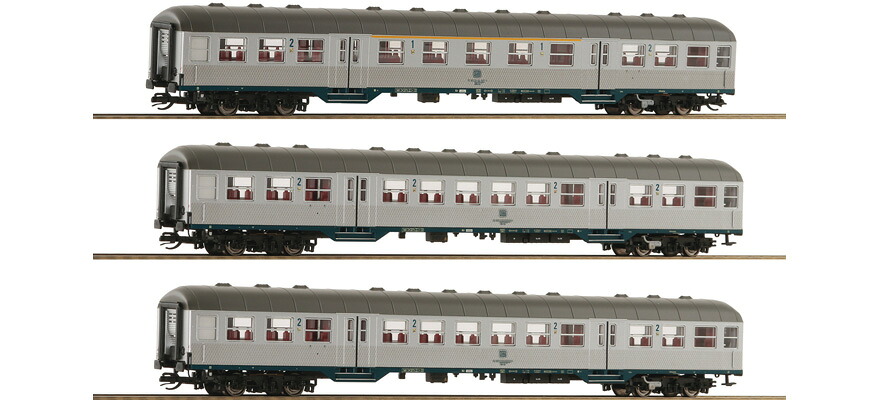 TTゲージ 客車 Roco ロコ 3 piece set DB local transport coach era IV Power system DC|ラストホビー