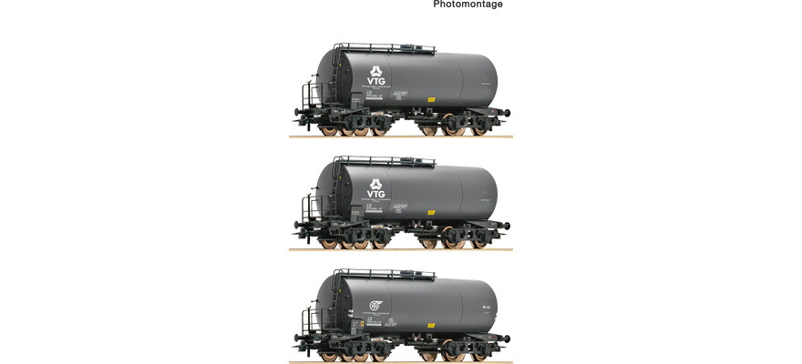 HOゲージ 鉄道模型 Roco ロコ VTG/DB タンク車 3両セット Era IV 3 piece set Tank wagons of the VTG/DB DC