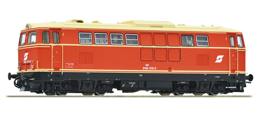 HOゲージ 鉄道模型 ディーゼル機関車 Roco ロコ OEBB Rh 2143 Era IV Diesel locomotive Rh 2143 of the OEBB Era IV Power system DC