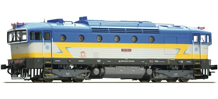 HOゲージ 鉄道模型 ディーゼル機関車 Roco ロコ ZSSK 750 183 Era VI sound DC DCC Diesel locomotive 750 183 of the ZSSK Era VI sound DCC