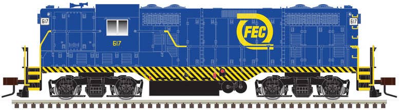 EMD GP7 ディーゼル機関車 Florida East Coast #617 ESUサウンド付DCC搭載 (ブルー/イエロー) / Atlas HOゲージ 鉄道模型 外国鉄道｜ラストホビー