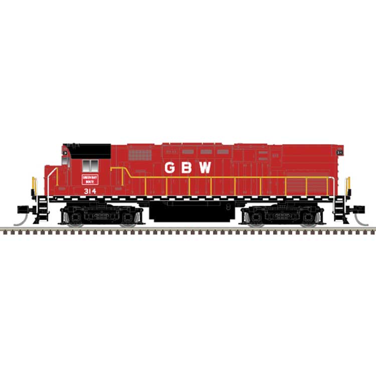 Alco C424 ディーゼル機関車 グリーン・ベイ&ウェスタン鉄道 #314 スタンダードDC / Atlas Nゲージ 鉄道模型 外国鉄道|ラストホビー