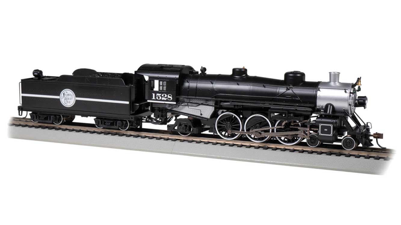 アトランティック・コースト・ライン USRA ライト 4-6-2 パシフィック 蒸気機関車 #1528 スタンダードDC / Bachmann HOゲージ 鉄道模型 外国鉄道｜ラストホビー