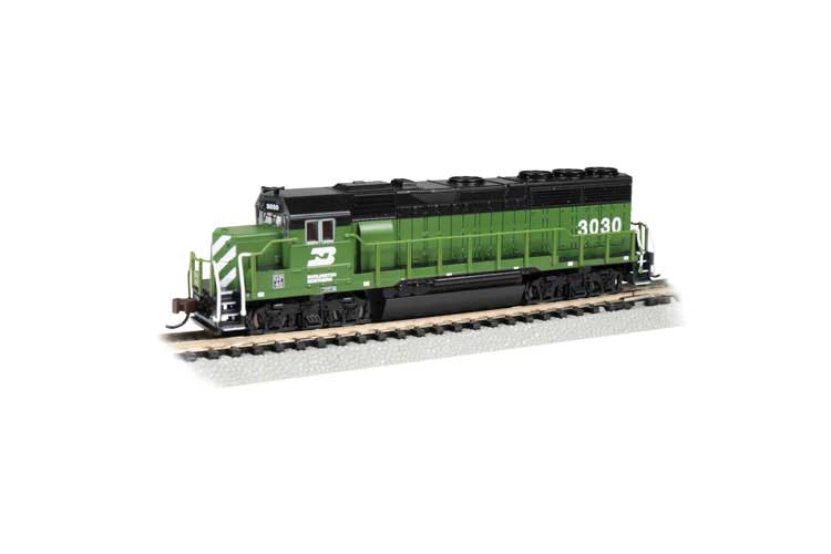 バーリントン・ノーザン鉄道 EMD GP40 ディーゼル機関車 #3030 Econamiサウンド & DCC搭載 / Bachmann Nゲージ 鉄道模型 外国鉄道｜ラストホビー