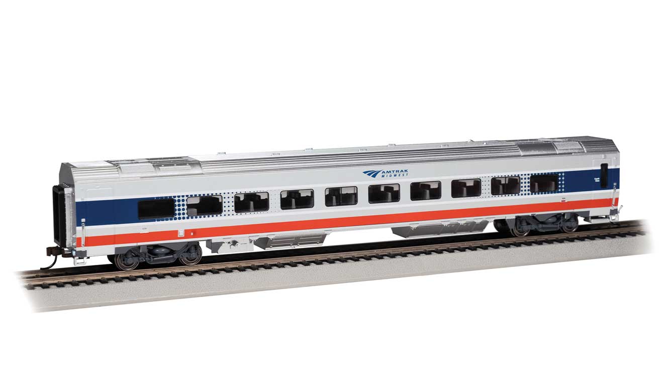 シーメンス・ベンチャー客車 アムトラック ミッドウェスト塗装 #4008 完成品 / Bachmann HOゲージ 鉄道模型 外国鉄道｜ラストホビー