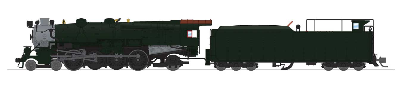 M1a形 4-8-2 マウンテン形 蒸気機関車 サウンド・DCC搭載 Paragon4 塗装済・レタリングなし（ブラック、グラファイト、タスカン） / Broadway Limited Nゲージ 鉄道模型 外国鉄道｜ラストホビー