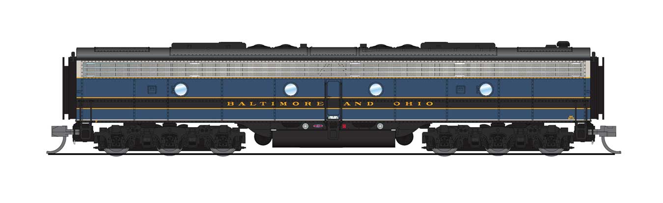EMD E8B ディーゼル機関車 ボルチモア&オハイオ鉄道 #53X スタンダードDC ステルス・シリーズ (ブルー、グレー、ブラック) / Broadway Limited Nゲージ 鉄道模型 外国鉄道|ラストホビー
