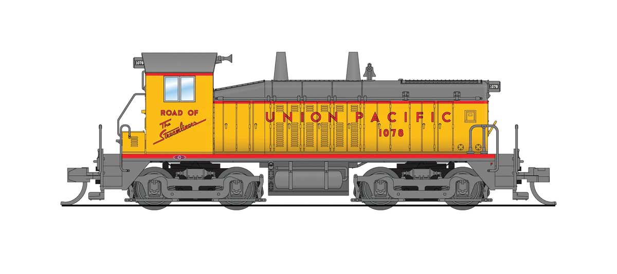 EMD NW2 ディーゼル機関車 スタンダードDC ステルス ユニオン・パシフィック鉄道 #1090 アーマーイエロー ストリームライナー・スローガン / Broadway Limited Nゲージ 鉄道模型 外国鉄道|ラストホビー