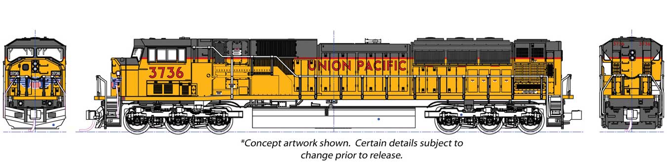 【楽天市場】EMD SD90/43MAC ディーゼル機関車 ユニオン・パシフィック鉄道 #3750 サウンド付 DCC (アーマーイエロー ...