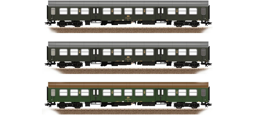 HOゲージ 鉄道模型 客車 Trix トリックス DR Passenger Car Set Era IV DC