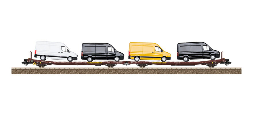 HOゲージ 貨車 Trix トリックス TWA Laads 800B Flat car pair type Laads 800B Era VI DC｜ラストホビー