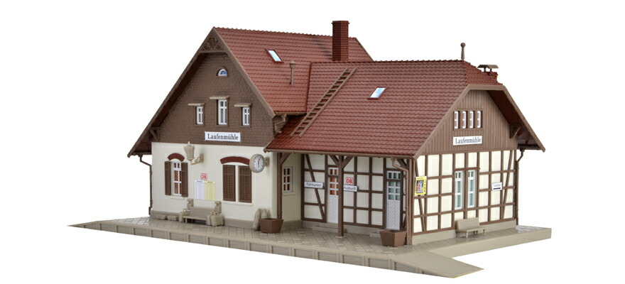 HOゲージ 鉄道模型 Vollmer フォルマー ラウフェンミューレ駅 Laufenmuehle train station
