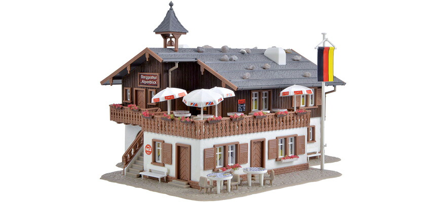 HOゲージ 鉄道模型 Vollmer フォルマー アルプス地域のレストラン Restaurant in alpine area｜ラストホビー
