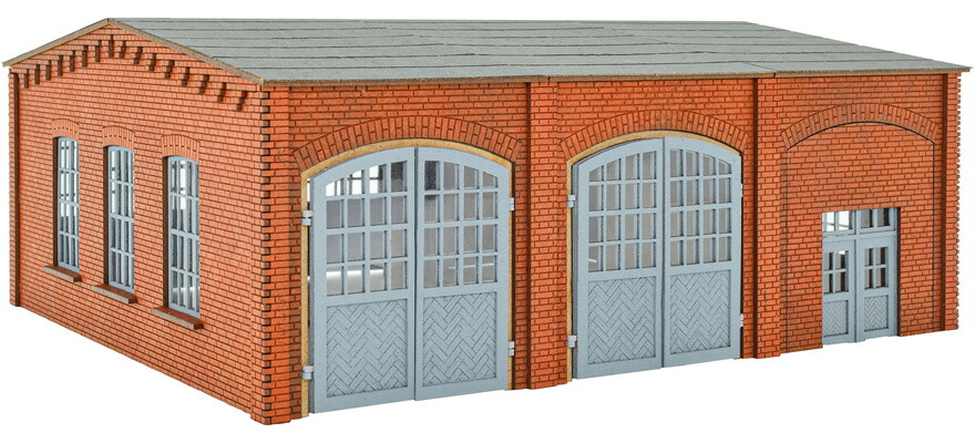 Nゲージ 鉄道模型 Vollmer フォルマー トラックワークショップ ポリプレートキット Truck workshop Polyplate kit｜ラストホビー