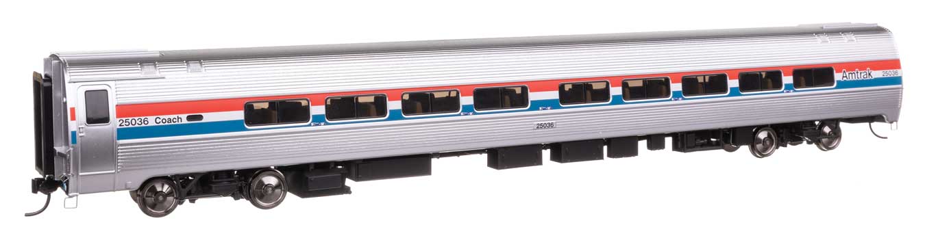 アムトラック 85ft アムフリートII 59席客車 室内灯付 完成品 フェーズIII #25069 / Walthers HOゲージ 鉄道模型 外国鉄道|ラストホビー