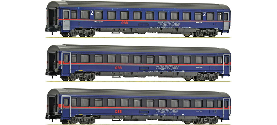 Nゲージ 鉄道模型 Fleischmann フライシュマン Oebb OBB Nightjet Eurofima 客車 Era VI DC|ラストホビー