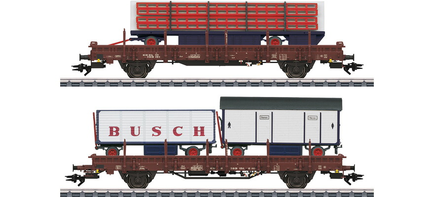 HOゲージ 鉄道模型 Marklin/メルクリン DR/GDR Circus Busch 貨車セット Era IV AC|ラストホビー