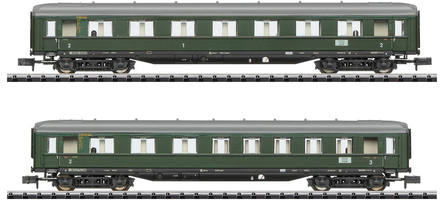 Nゲージ 鉄道模型 客車 Minitrix ミnitrix DB D 96 急行客車セット 2 Era III DC|ラストホビー