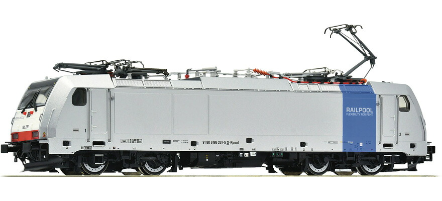 HOゲージ 鉄道模型 Roco Railpool BR 186 電気機関車 Era VI サウンド付 DC DCC｜ラストホビー