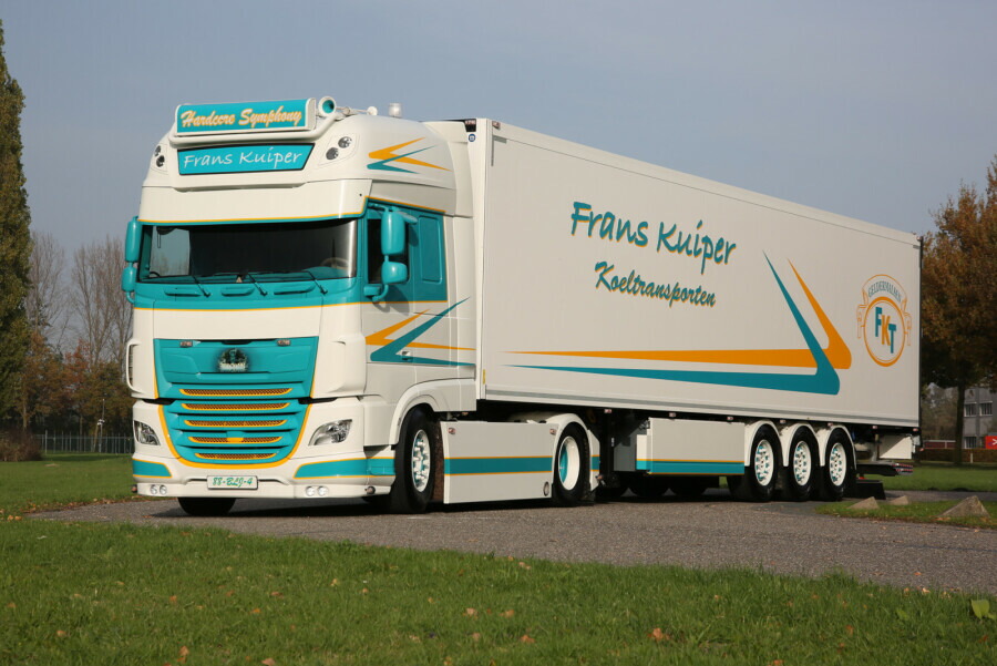 【予約】2026年発売予定 DAF XF SUPER SPACE CAB MY2017 4X2 リーファートレーラー 3 AXLE Frans Kuiper / WSI 1/50 建設機械 模型|ラストホビー
