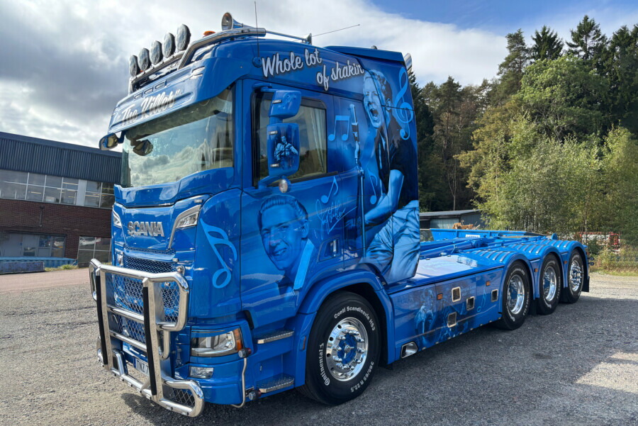 【予約】2026年発売予定 Scaniaスカニア R NORMAL CR20N フックリフトトラック 8X4 + 15M3 CONTAINER Molander / WSI 1/50 建設機械 模型｜ラストホビー