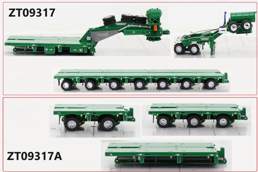 Hogans Heavy Haulage STEERABLE ACCESSORY SET: DECK 2X8 + DECK 3X8 + CLIP / WSI 1/50 組みたてる機械類 ひな型