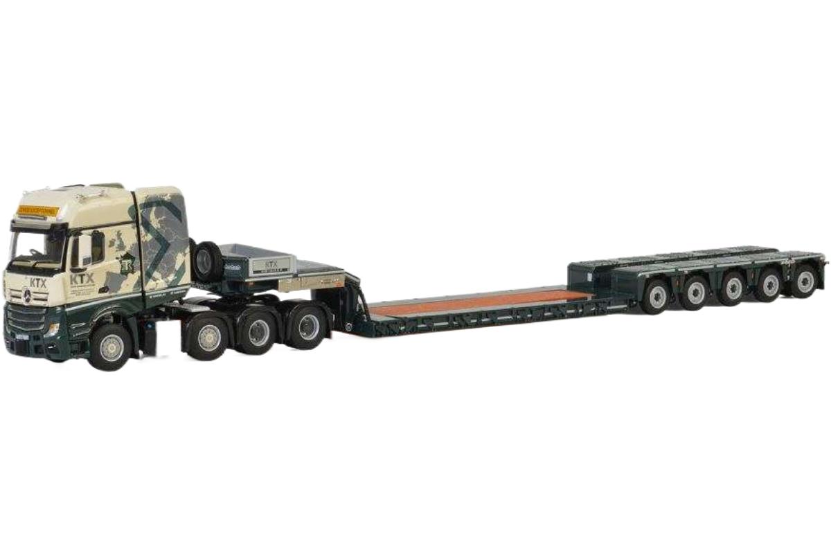 Transport KTX Mercedes Benz Actros MP4 SLT Giga Space 低床ローダー トレーラー / WSI 1/50 建設機械模型 工事車両｜ラストホビー 31,070円
