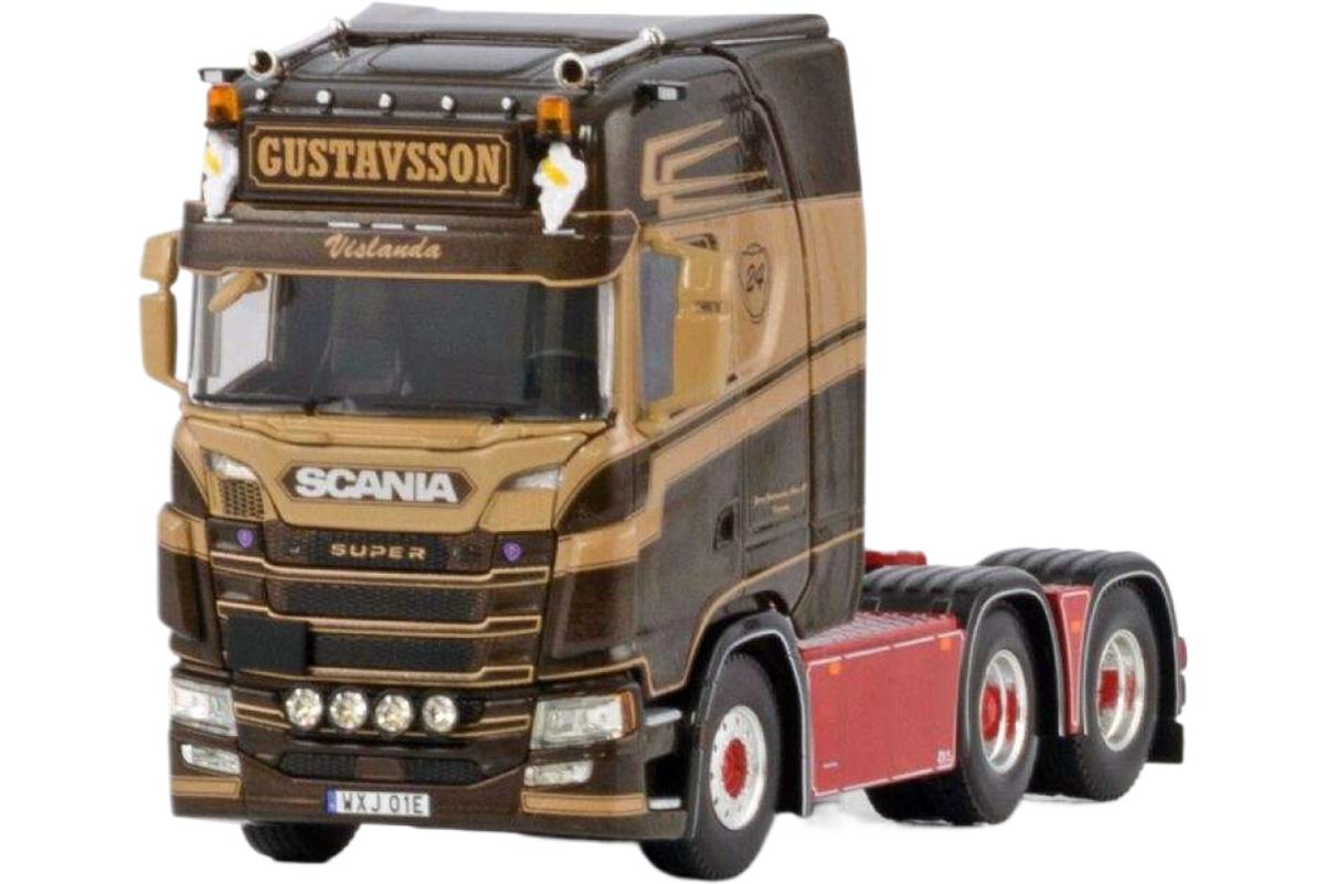 Gustavsson Scania S Highline CS20H 6x2 タグアクスル トラック / WSI 1/50 建設機械模型 工事車両|ラストホビー