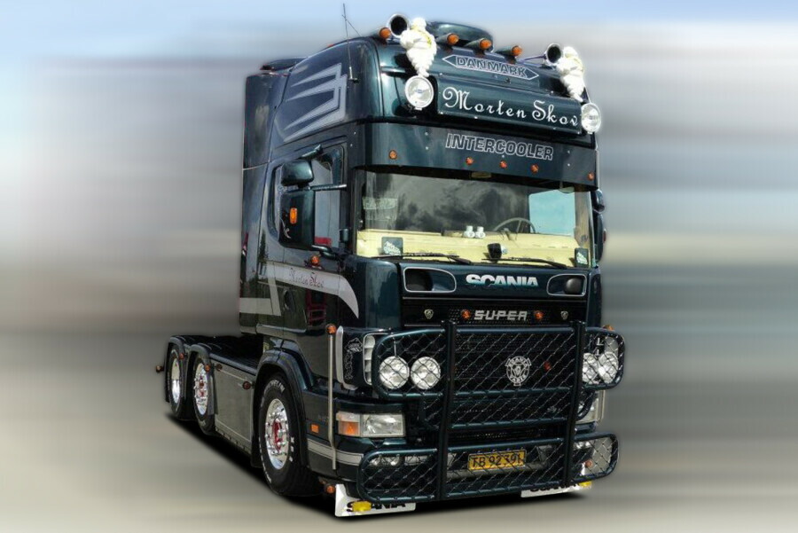 【取っておく】2026年発売予定を組む MORTEN SKOV SCANIA 4続きもの TOPLINE 6x2 ツインステア トラクター / WSI 1/50 作り上げる機械類ひな形 工事鉄道車両