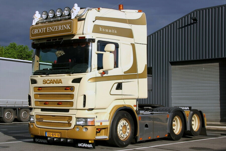 【取っておく】2026年発売予定を組む GROOT ENZERINK SCANIA R5 TOPLINE 6X2 タグアクスル トラクター / WSI 1/50 作り上げる機械類ひな形 工事鉄道車両