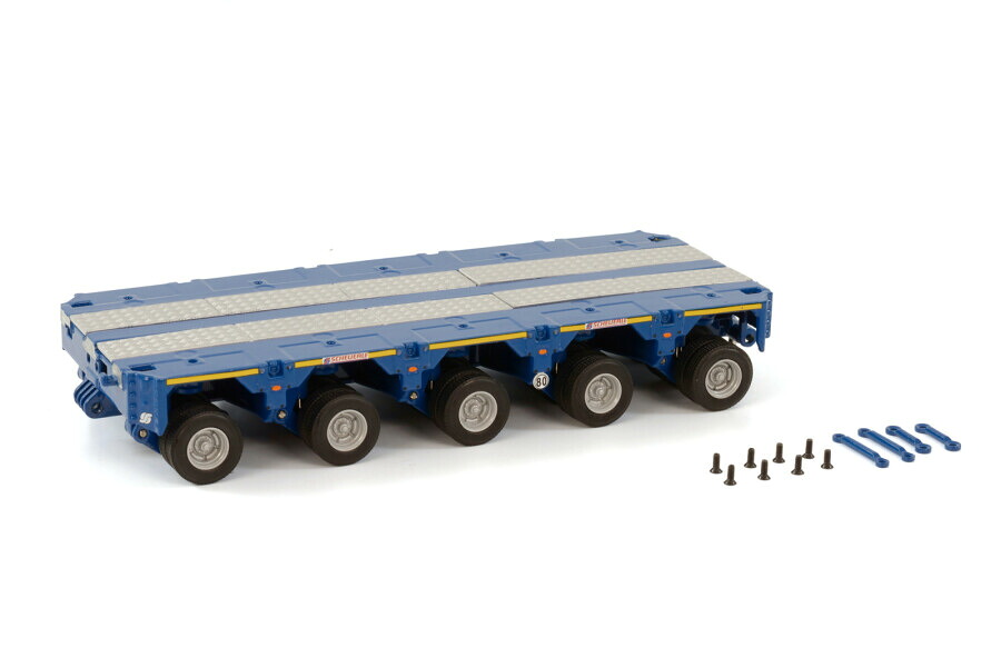 【予約】10-12月以降発売予定SCHEUERLE INTER COMBI SET 5 AXLE BLUE /WSI トレーラー 1/50 建設機械模型 ミニチュア ミニカー